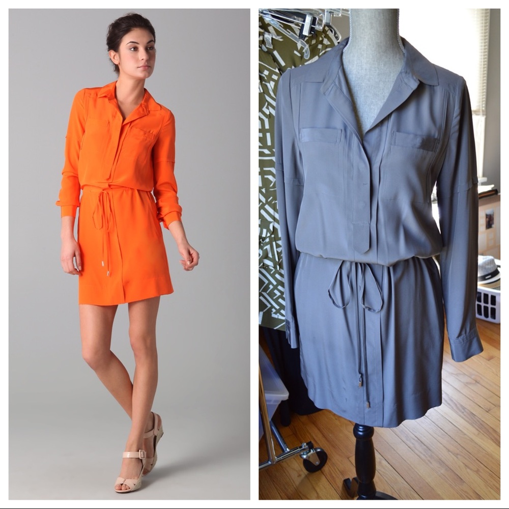 DVF “Taya” Silk Shirt Dress